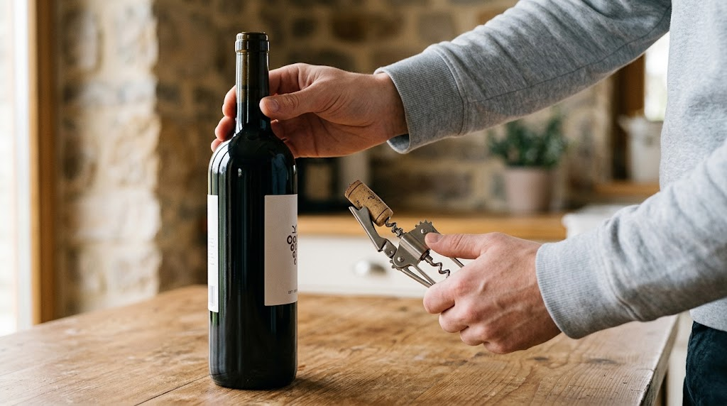 Langkah demi Langkah Membuka Botol Wine Menggunakan Alat Pembuka Standard